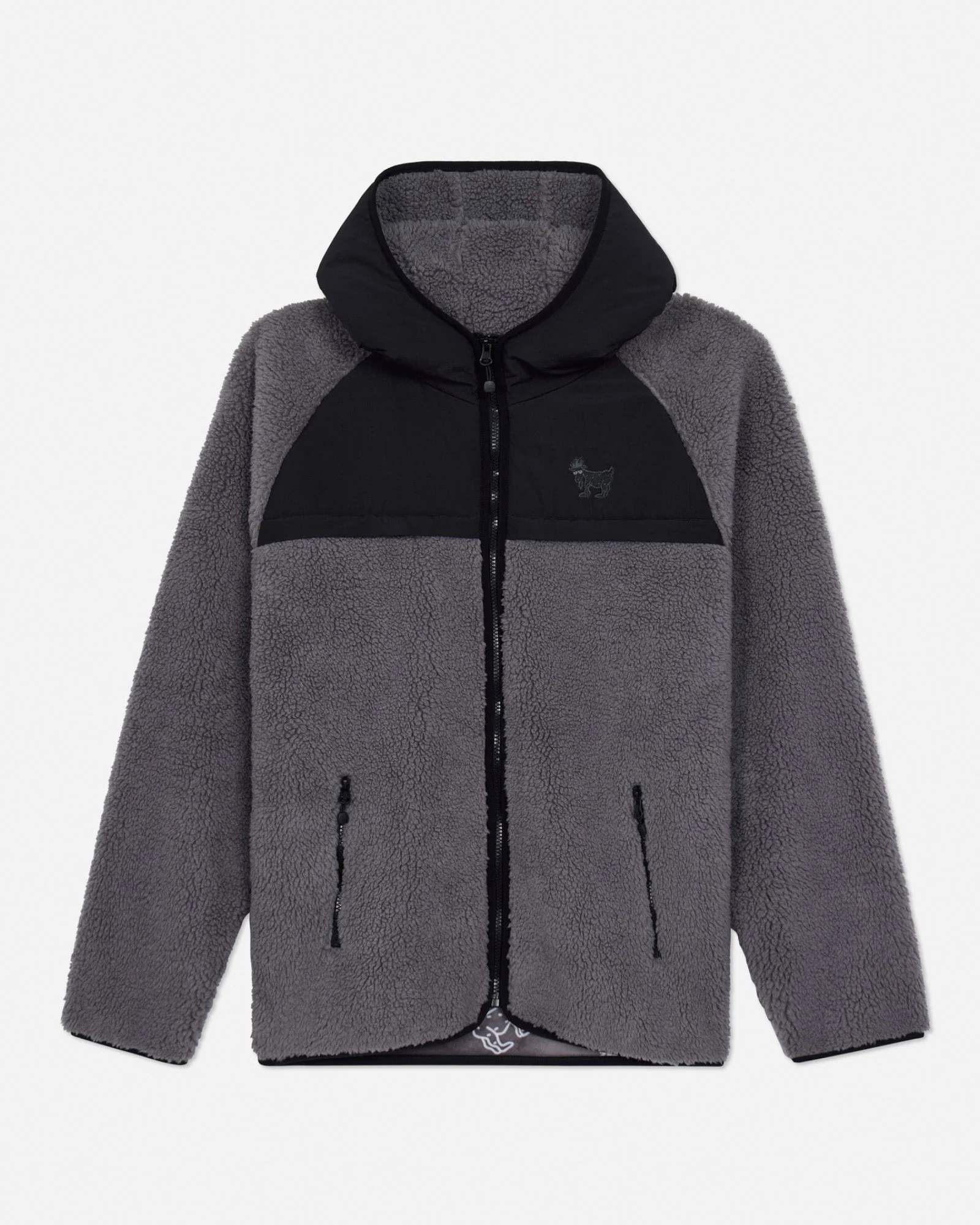 Zip-Up Hooded Sherpa