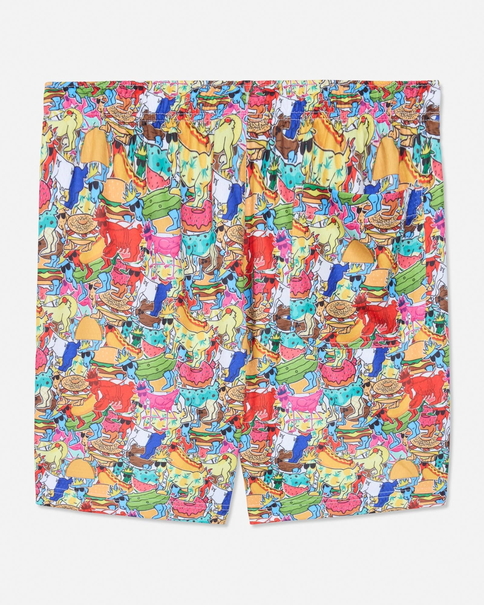Kids' Sticker AOP Mesh Shorts