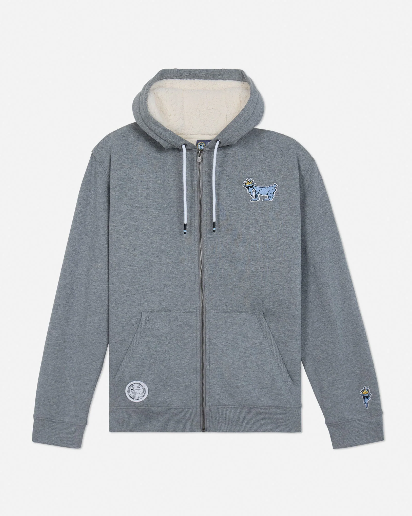 Sherpa-Lined Full-Zip Hooded Sweatshirt