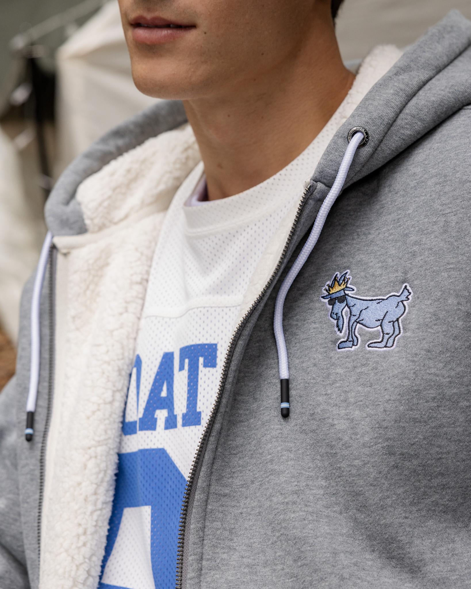 Sherpa-Lined Full-Zip Hooded Sweatshirt