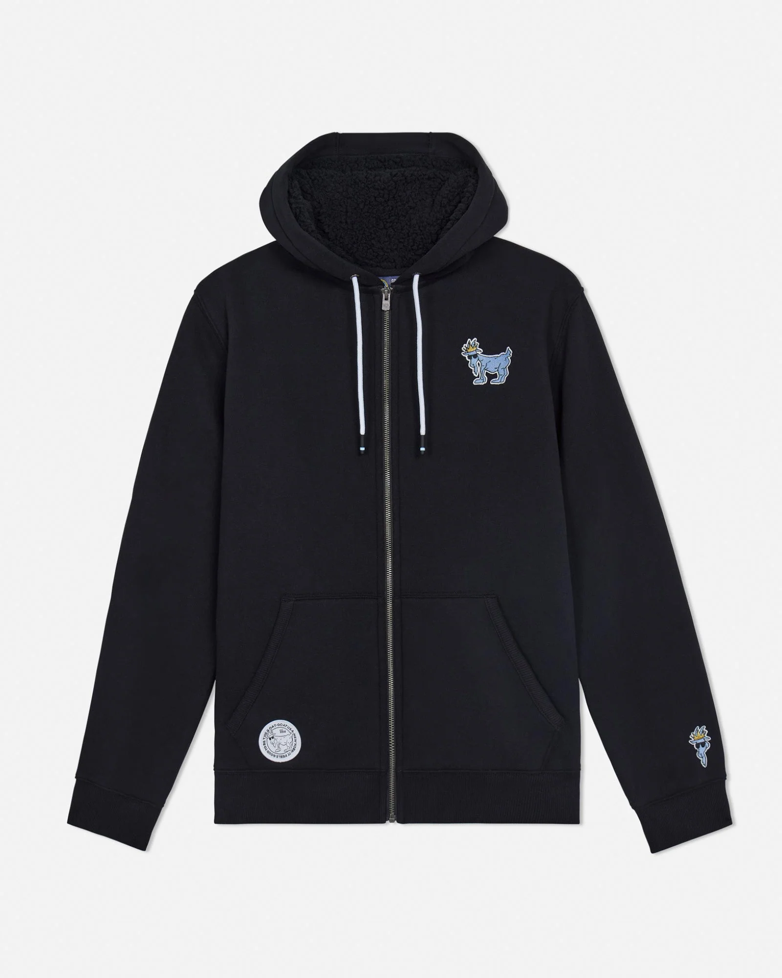 Sherpa-Lined Full-Zip Hooded Sweatshirt