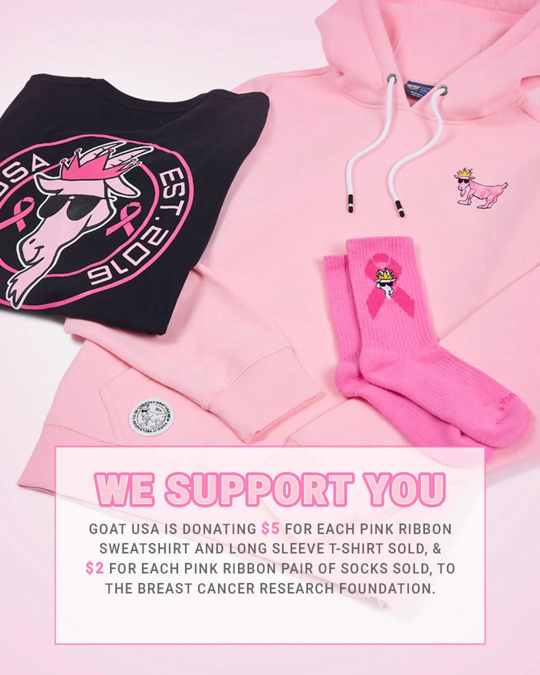 Breast Cancer Awareness Hooded Sweatshirt