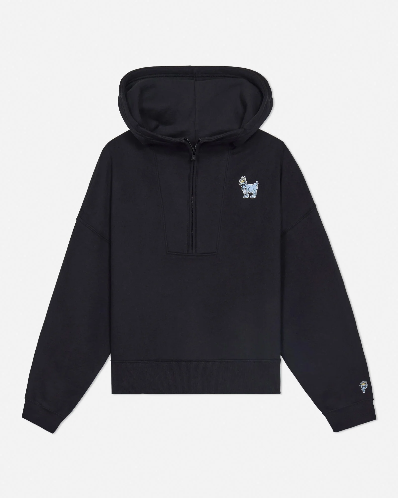 Girls' Half-Zip Hooded Sweatshirt
