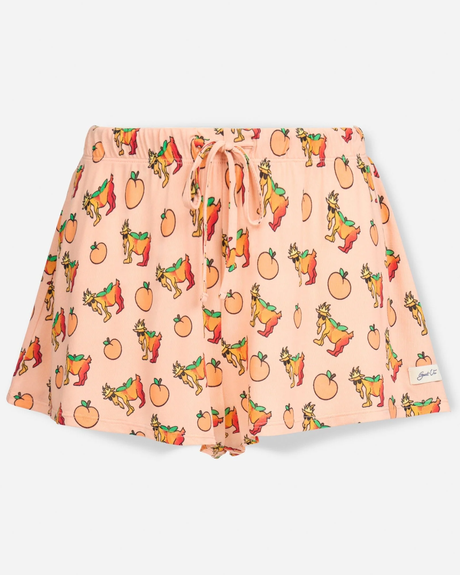Girls' Peach Pajama Shorts
