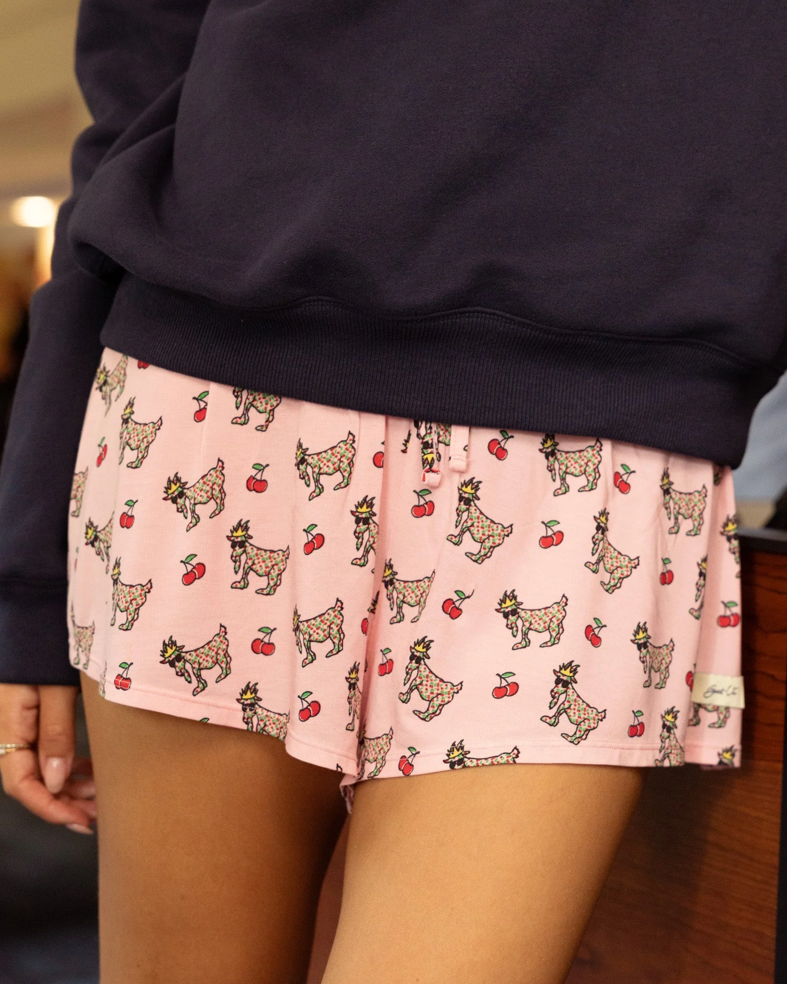 Women's Cherry Pajama Shorts