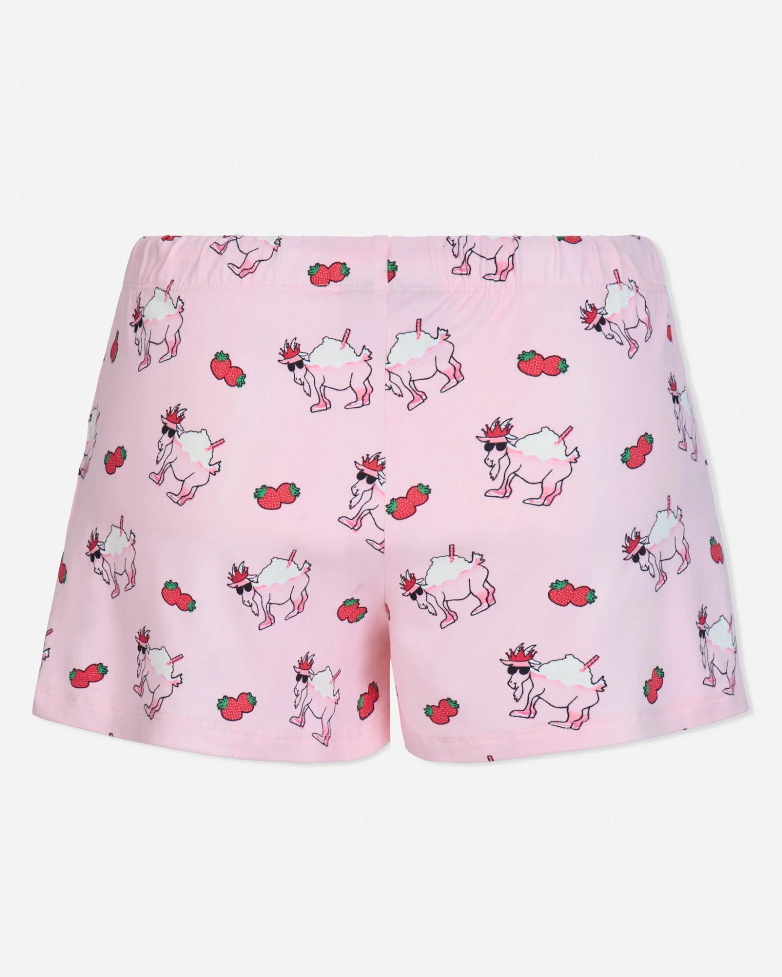 Girls' Strawberry Knit Pajama Shorts