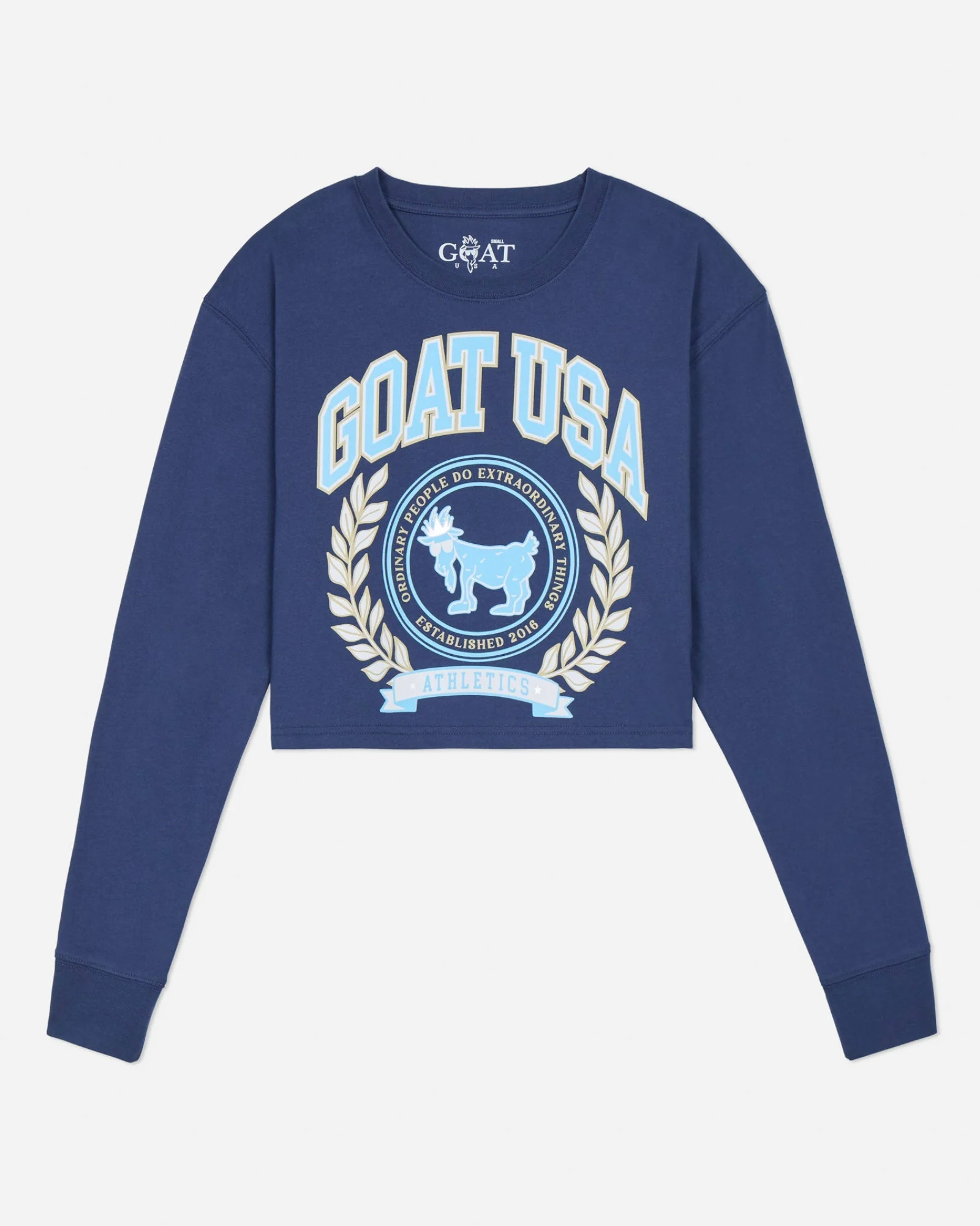 Girls' Athletics Crop Long Sleeve T-Shirt
