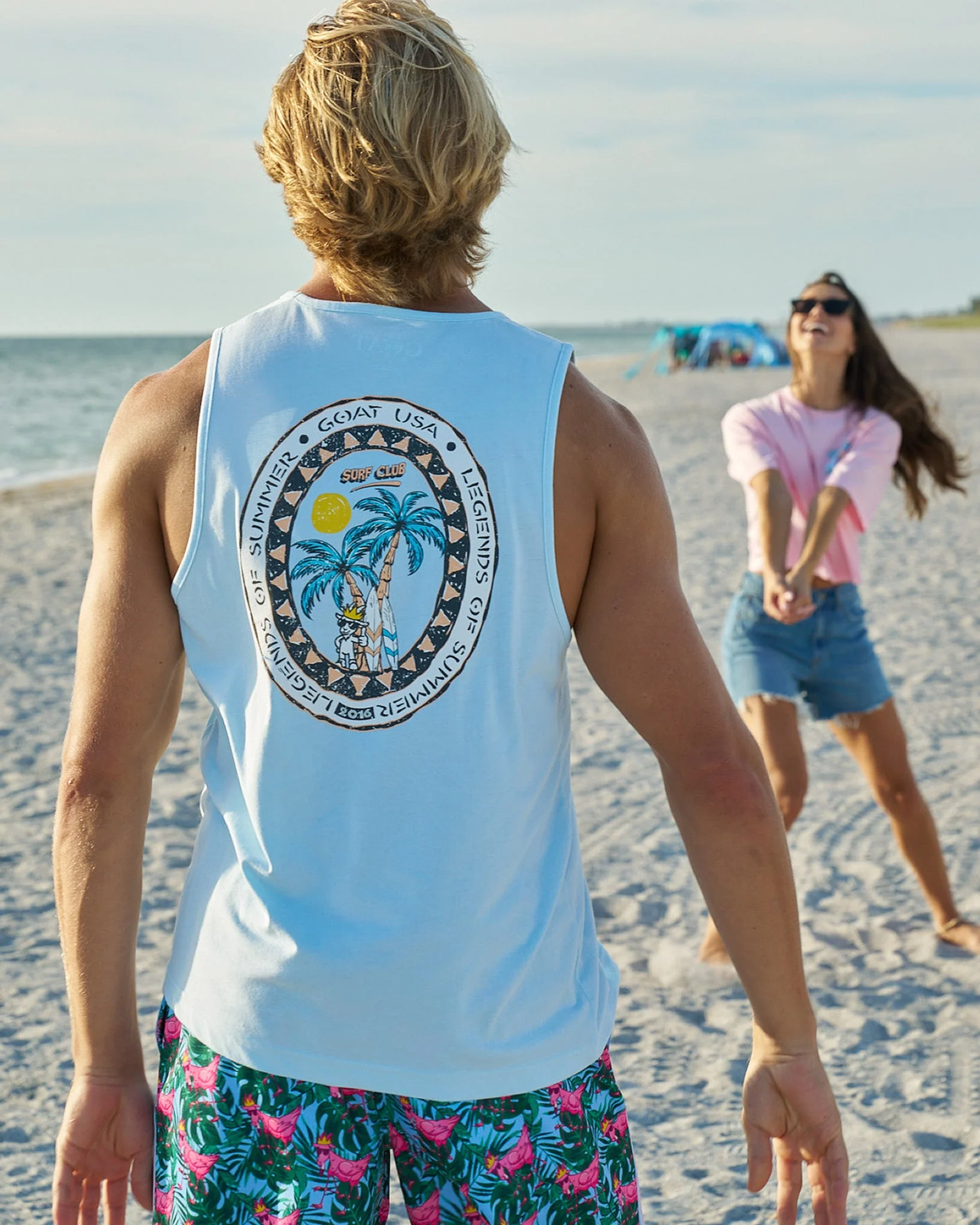 Legends of Summer Palm Tank Top